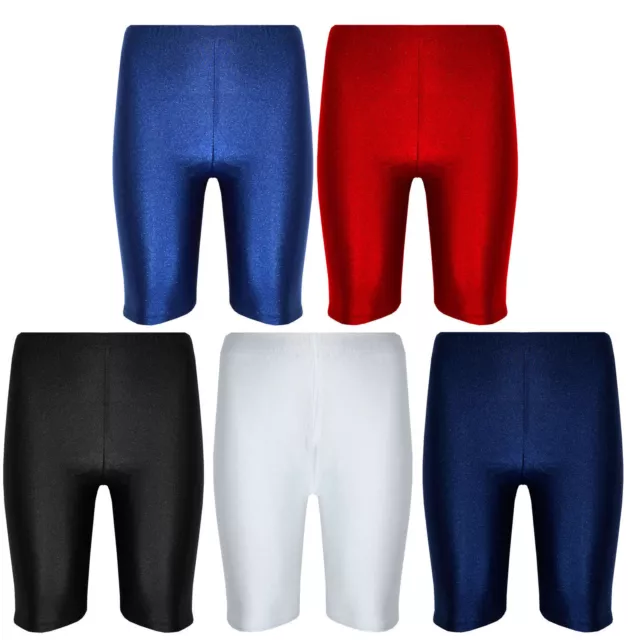 LADIES WOMENS GIRLS Nylon Cycling Shorts Legging Dancing Running
