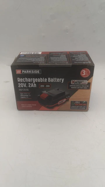PARKSIDE RECHARGEABLE BATTERY 20V 2Ah Lithium-Ion Battery PAP 20 B1 New