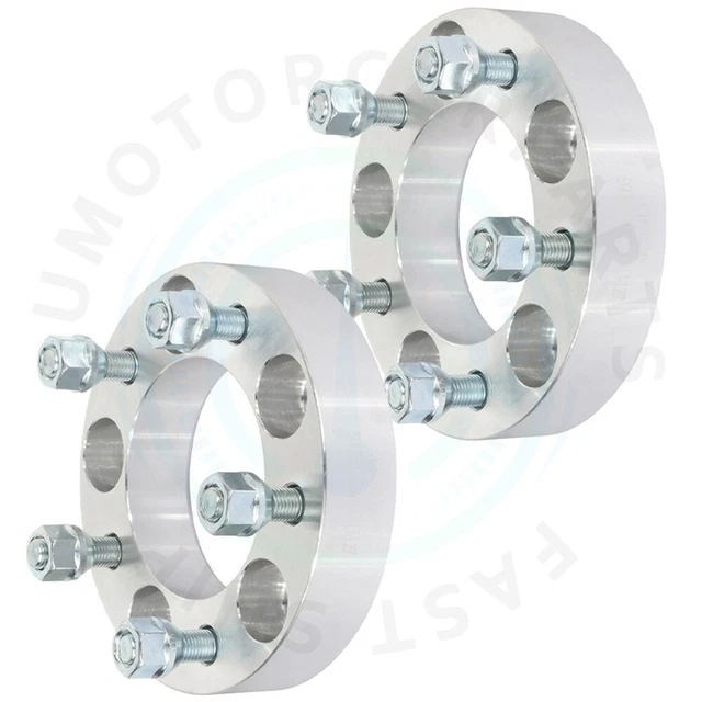 2 PCS Wheel Spacers 1.25" 5x4.75 12x1.5 Studs For Chevrolet Corvette GMC S15