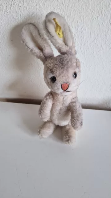 Alte Steifftier Hase mit Knopf