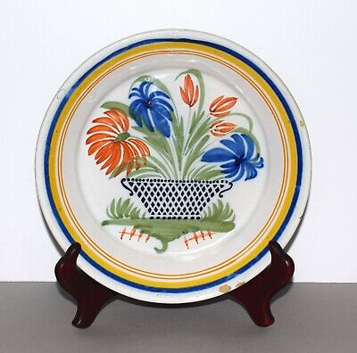 Assiette ancienne en Faience bretonne 