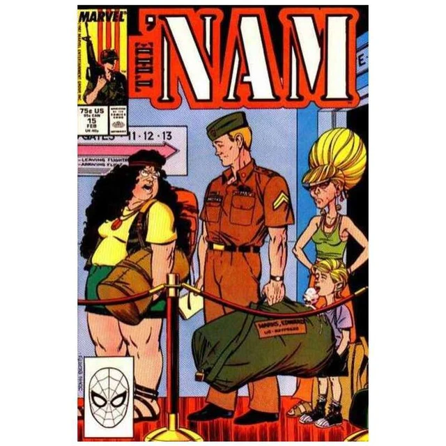 Nam (1986 series) #15 in Near Mint minus condition. Marvel comics [t^