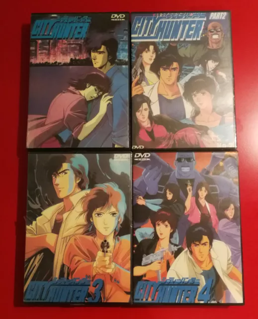 Lot 4 coffrets DVD city hunter VO zone all import japonais nicky larson