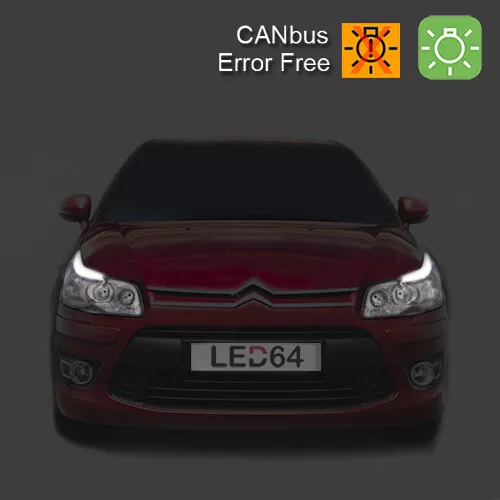 2 ampoules à LED Blanc Feux de position Veilleuses pour Citroën C4 coupé