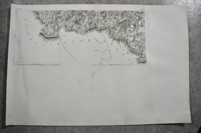 CASSINI CARTE IN PLANO 630mm X 950 mm, 1808, VALLEE OSSAU ST SAVIN, n°108, 21E,