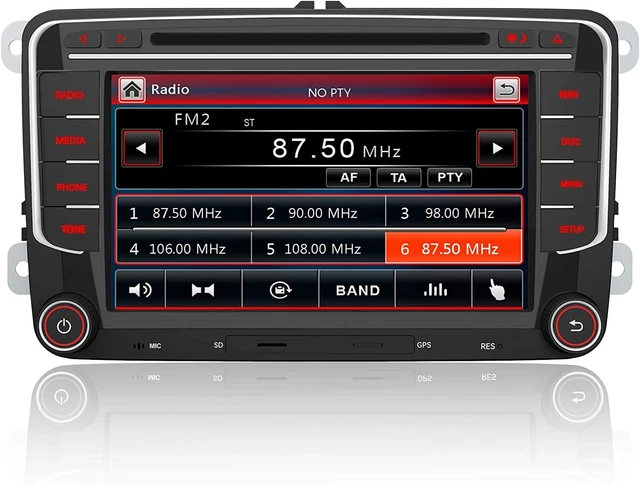 AWESAFE Windows Autoradio 2 Din per VW Volkswagen Golf 5 6 Polo Passat Skoda Sea