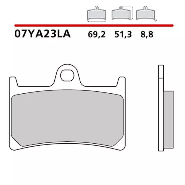 Brembo Kit Pastiglie Freno Ant. Yamaha Mt-09 Sport Tracker Abs 14-17-07Ya23La