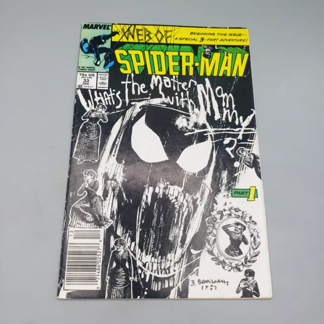 Web Of Spider-Man Vol 1 #33 December 1987 Newsstand Illustrated Marvel Comic