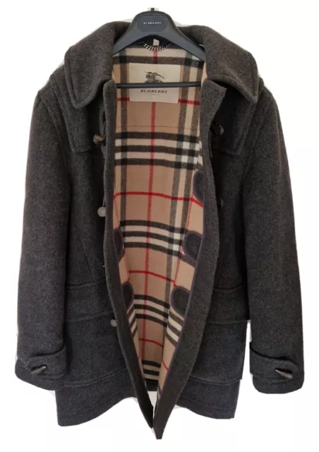 Mens LONDON by BURBERRY wool duffle coat/jacket Size EU54/UK44 large.RRP £1,490.