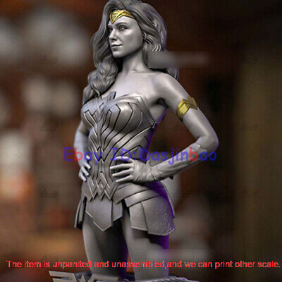 Wonder Woman Bust 1/4 3D Print Model Kit Unpainted Unassembled 33CM Warrior GK