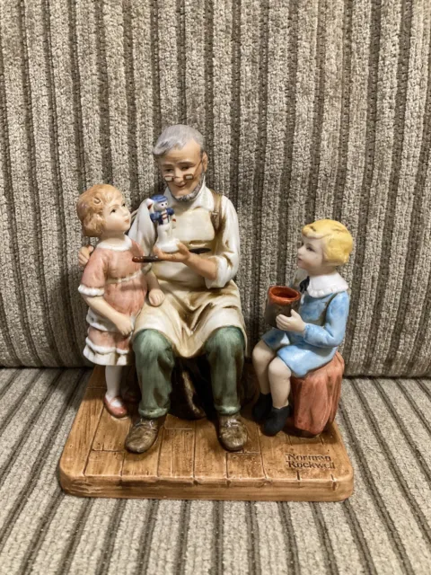 Norman Rockwell "The Toymaker" 1979 Norman Rockwell Museum Inc. Figurine