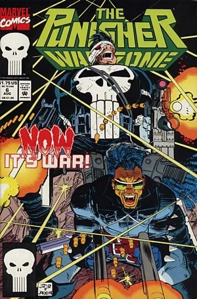 PUNISHER WAR ZONE #6 F, Direct Marvel Comics 1992 Stock Image