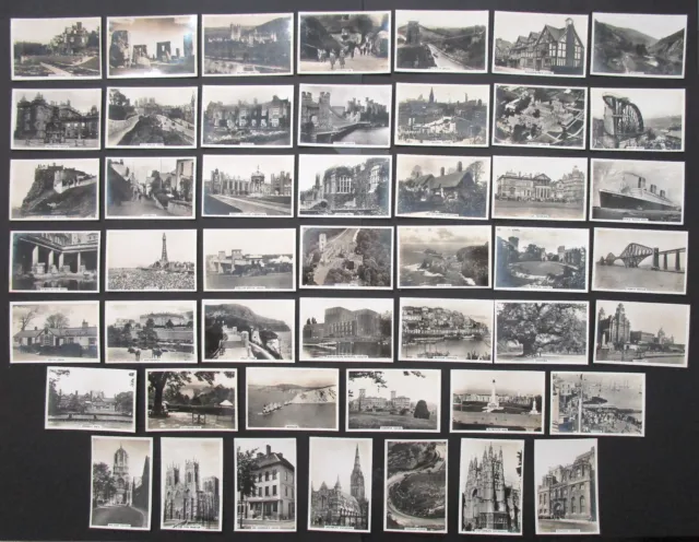 Senior Service Set 48 Real Photo 1936 Cigarette Cards Sights Of Britain Series 1