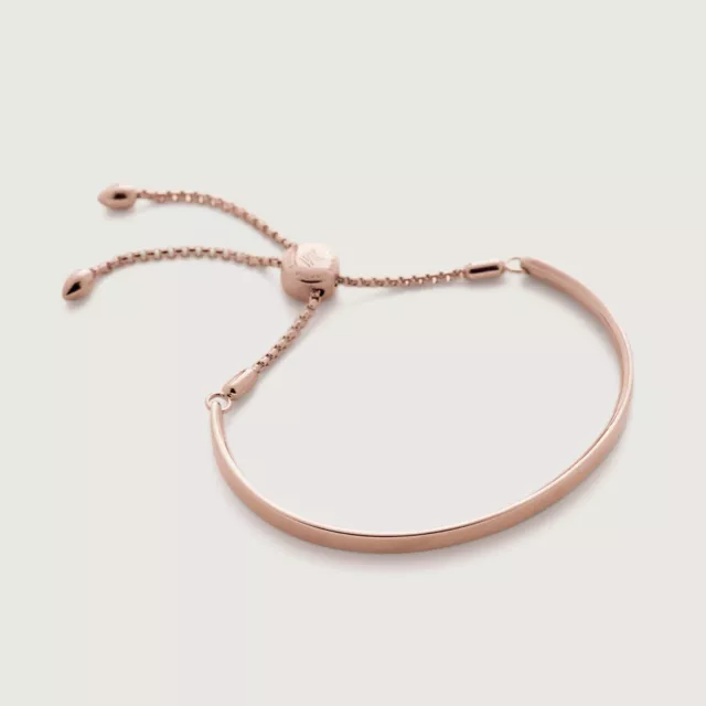 Monica Vinader Fiji Chain Bracelet 18ct Rose Gold Vermeil