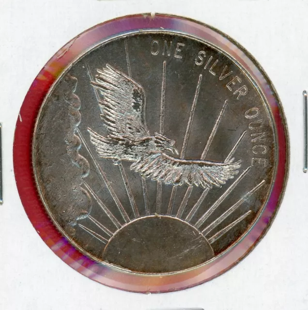 1 Oz Silver Round^^Eagle Soaring^^South East Refining^^Panama City, FLA^^