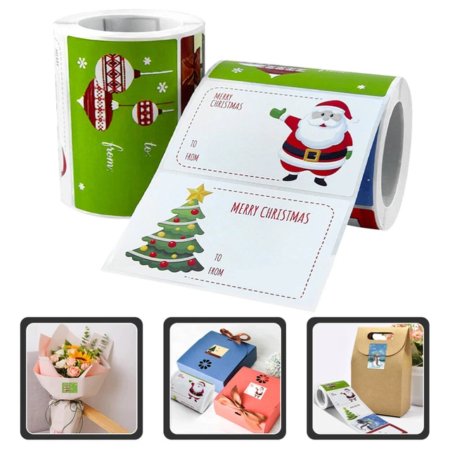 4 rollen von Kreative Weihnachten Tags Für Hause Party Bäckerei 5