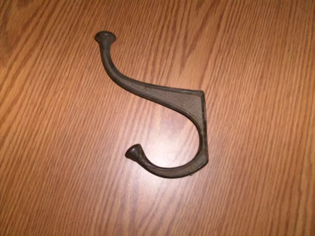 Antique Cast Iron Harness Hook 4.5" X 6.5" Bridle Tack Bracket Heavy Barn Hanger