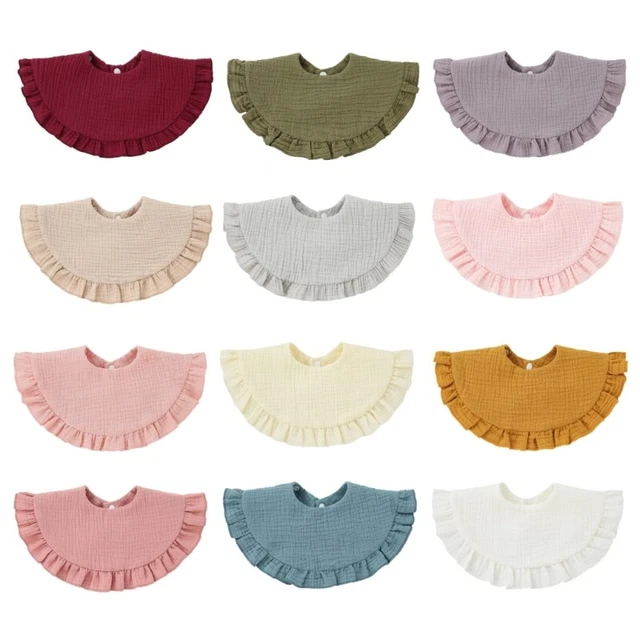 Infant Bib Soft Cotton Drooling Bibs for Baby 0-9-12M Super Absorbent Cotton Bib