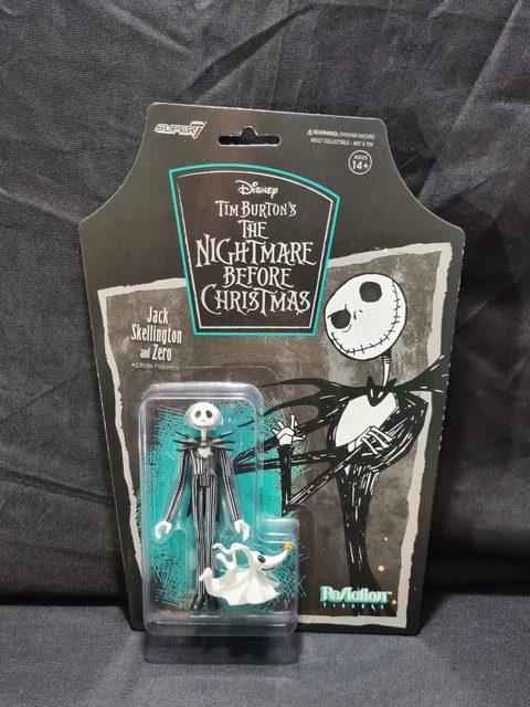 THE NIGHTMARE BEFORE CHRISTMAS Super7~ JACK SKELLINGTON & ZERO