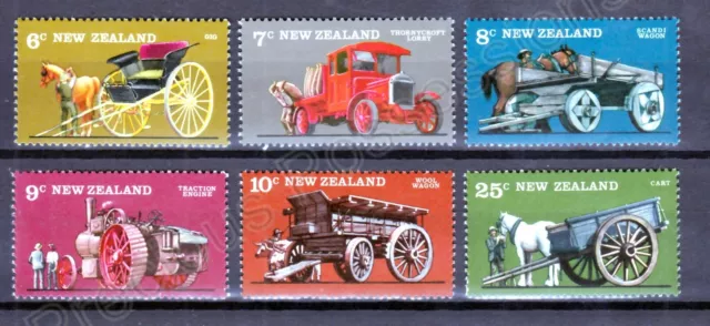 New Zealand Sg 1115-1120 1976 Mnh Mint Stamp Set Vintage Farm Transport