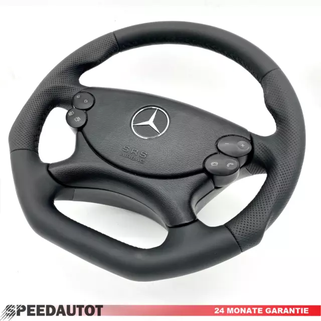 Tuning Abgeflacht Lenkrad für Mercedes R230 W209 W211 W463 E G Klasse Airbag