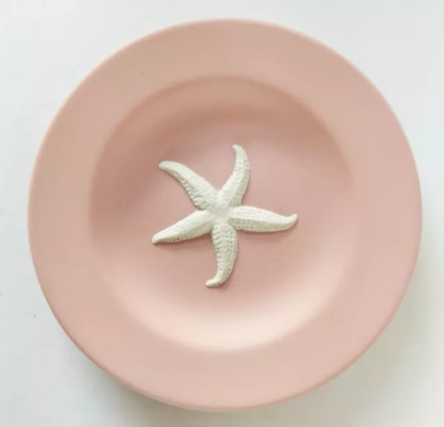 Wedgwood Jasperware Pink Pin Dish Starfish Boxed