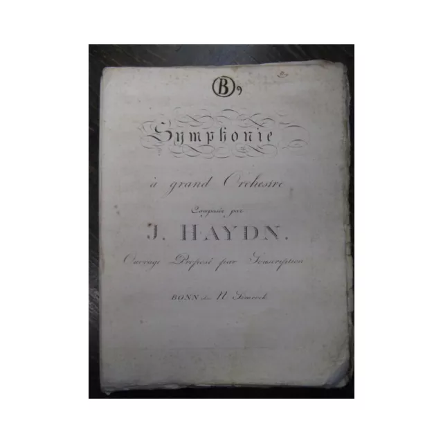 HAYDN Joseph Symphonie n° 104 London Orchestre ca1810 2