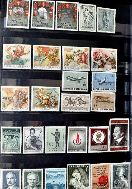 Briefmarken Österreich postfrisch, Sammlung 1960-er Jahrgänge
