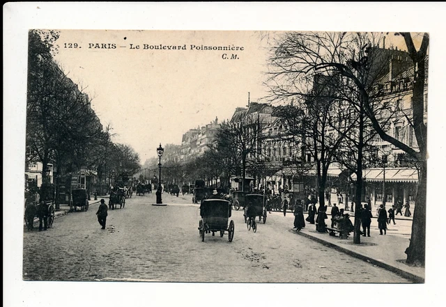 C14316 - Une Carte Postale Ancienne - PARIS - Le Boulevard Poissonnière