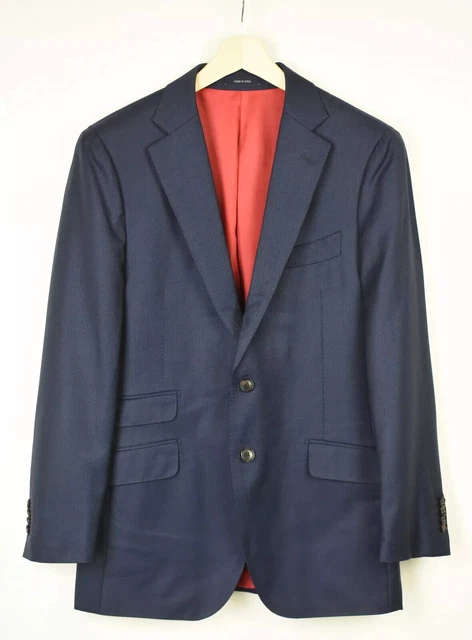 Blazer Homme Suitsupply - Laine Pure Super 110's - Taille UK 38S Marron - Occasion Très Bon état
