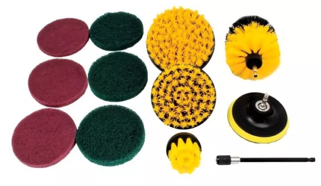 Spazzola per pulizia inserto spazzola spazzola 12 pz. Disco lucidante trapano auto