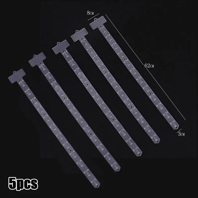 Bandes De Marchandises Suspendues Avec Crochets - Lot De 30, 60x4 Cm - Pour Magasin, Épicerie, Présentation De Produits