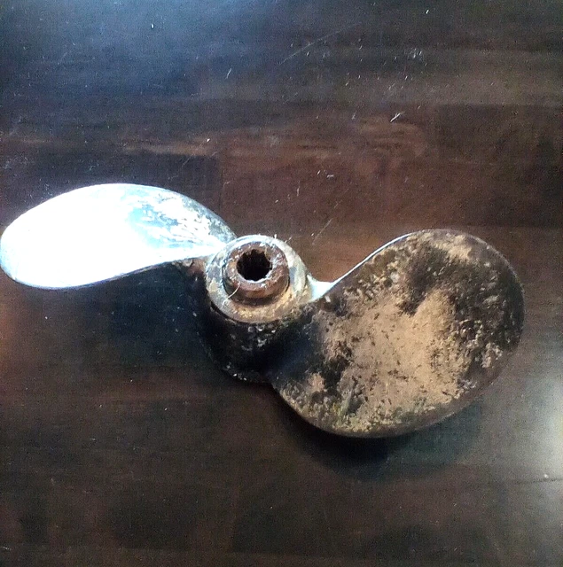 Antique vintage small metal PROPELLER Steampunk