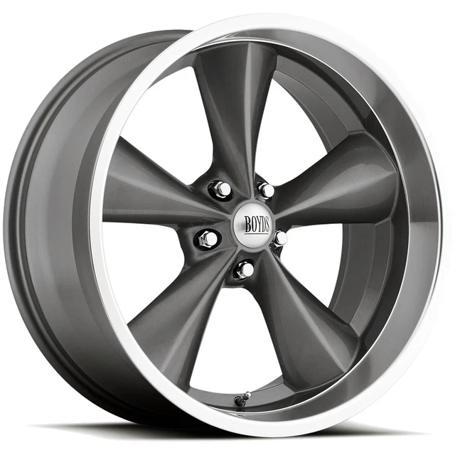 Boyd Coddington BC1 Junkyard Dog 15x8 5x4.5" +0mm Gunmetal Wheel Rim 15" Inch