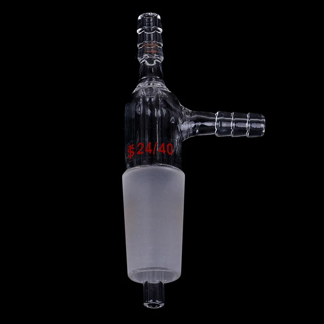 24/40,glass gas inlet adapter with both hose connection,lab glassware&J0 u