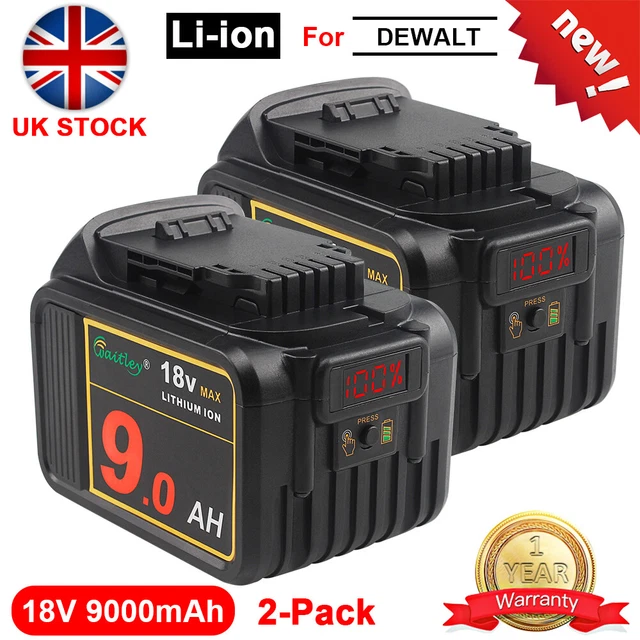 Batterie Li-ion de rechange 18 V 5 Ah pour DeWalt 18 V DCB1184 DCB200