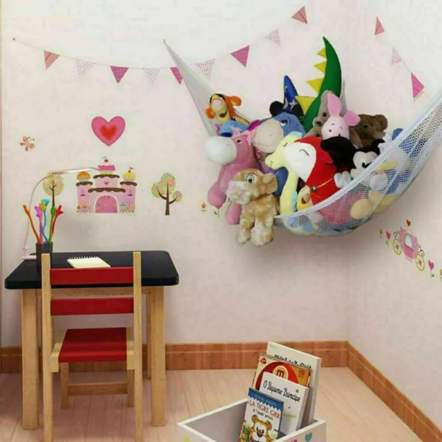 Large Soft Toy Teddy Hammock Mesh Net Baby Childs Bedroom Nursery Tidy Organizer 2