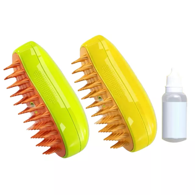 Steamy Pet Brush Electric Spray Cat Hair Brush 3 In1 Dog Steamer Brush Bath