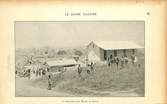 Afrique Mission du Mont Roland au Ndoute peuple Ndut au Sénégal GRAVURE 1897