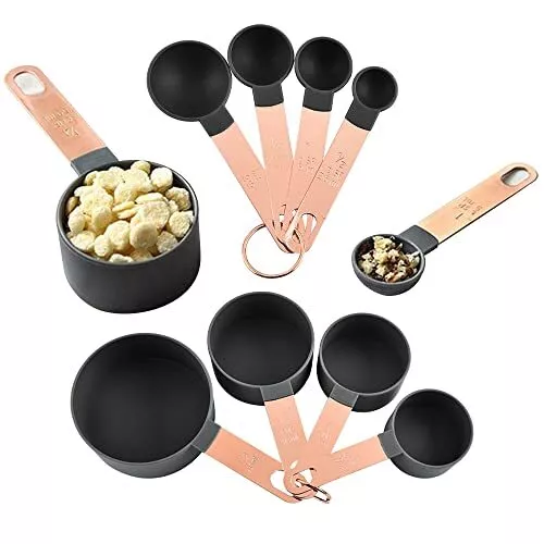 MOERAE 8 Stück Messlöffel Set, Kunststoff Messlöffel Set, Measuring Cups Mit ...