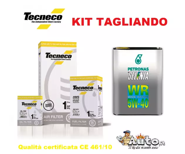 Kit Filtri Tagliando + 5Lt Olio Selenia 5W40 Alfa Romeo 147 (937) 1.9 Jtd Jtdm