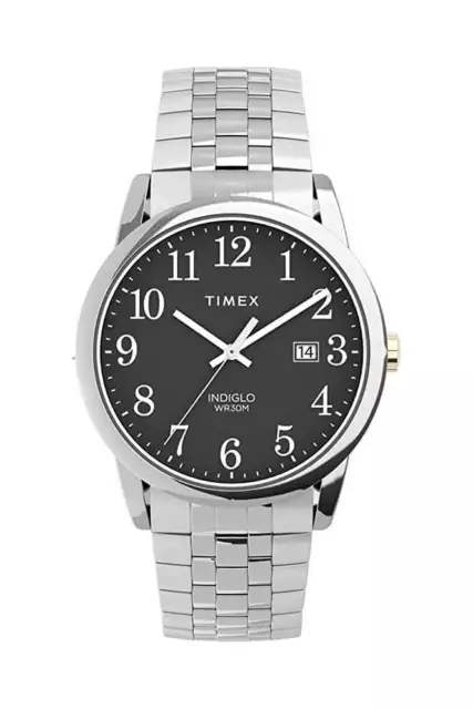 Timex Homme Facile Lisible Indiglo Expander Montre TW2V40200