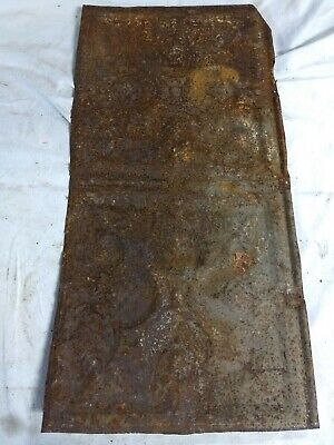 1pc 24" x 12" Full Piece Antique Ceiling Tin Vintage Reclaimed Salvage Art Craft