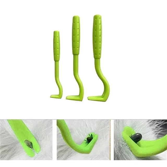 Pet Dog Cat Human Tick Fleas Remover Removal Twister Tool Treat 1 (Pack of 3 )