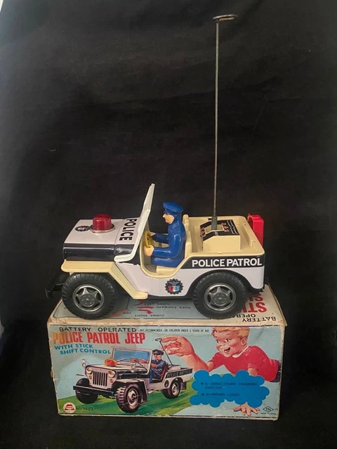 Jeep police nomura toys ancienne en tôle - Collection