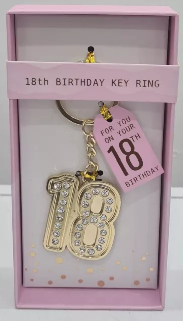 18th Birthday Key Ring Gift Box