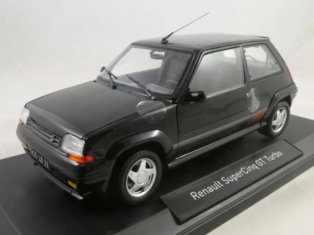 Renault 5 (Supercinq) GT Turbo Ph2 (Ph II) 1989 Black (Noir) - 1/18 - NOREV - 185244 - Collection