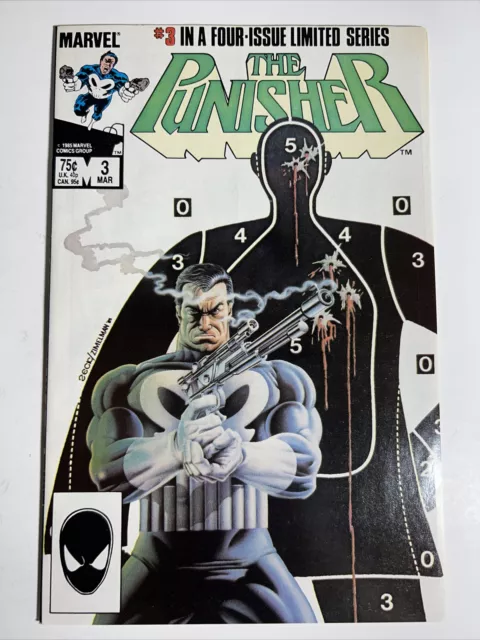 THE PUNISHER #3 1986 VF/NM 1ST LIMITED MINI Series MIKE ZECK Marvel Comics MCU