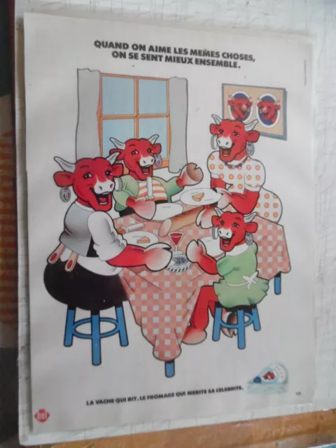 Vache Qui Rit-Le Repas -Page De Pub -Annee 1974-Plastifiees -Voir Photo