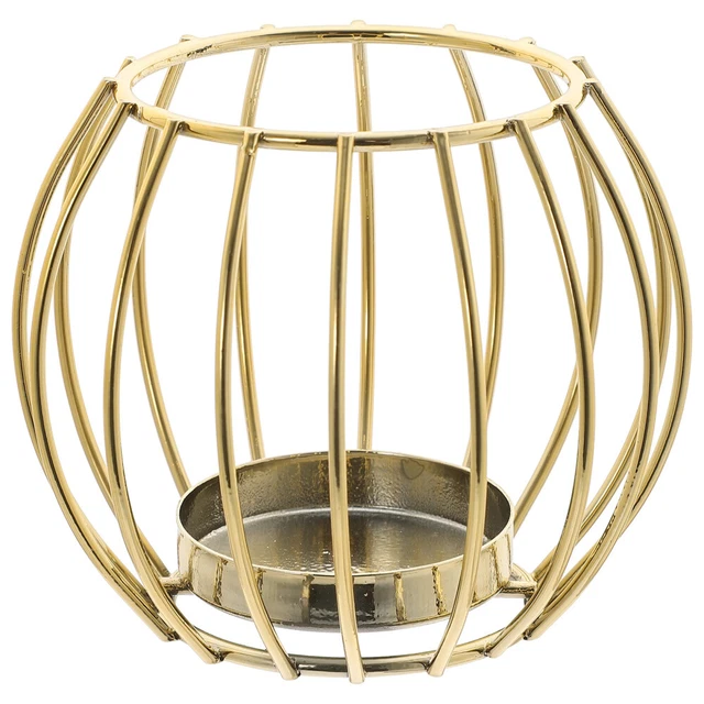 Marco decorativo soporte para velas escritorio hueco candelabro retro candelabro para salón